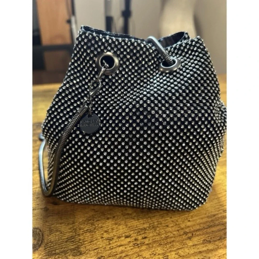 Badgley‎ Mischka Black Rhinestone Evening Clutch